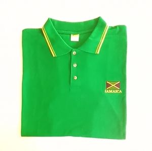 JAMAICA JAMAICAN FLAG POLO SHIRT